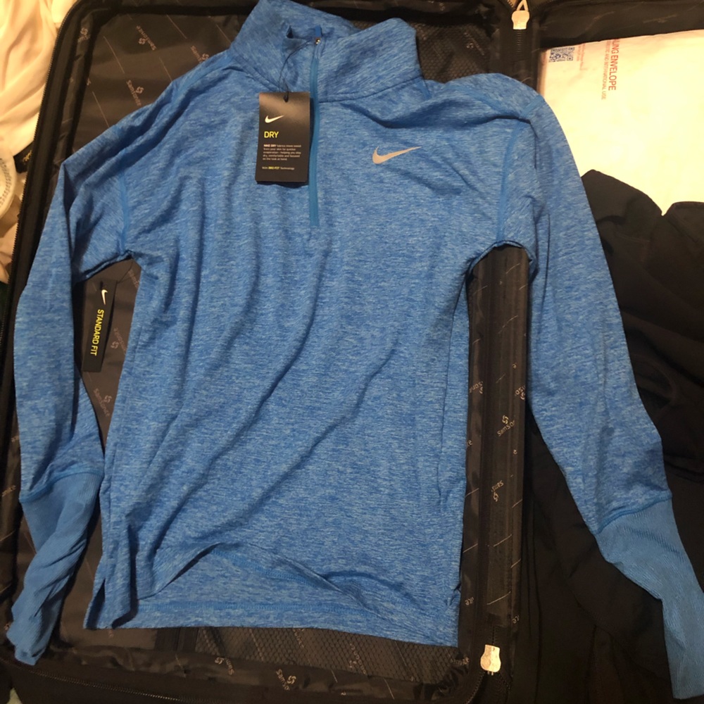 Nike running half zip long sleeve